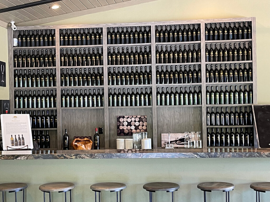 Wine Bar at Maxville Winery in Napa Vslley